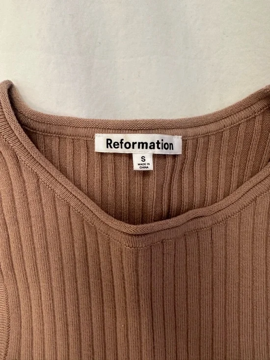 Reformation Ribbed cropped tank - Picture 2 of 2